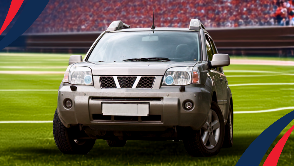 car on field